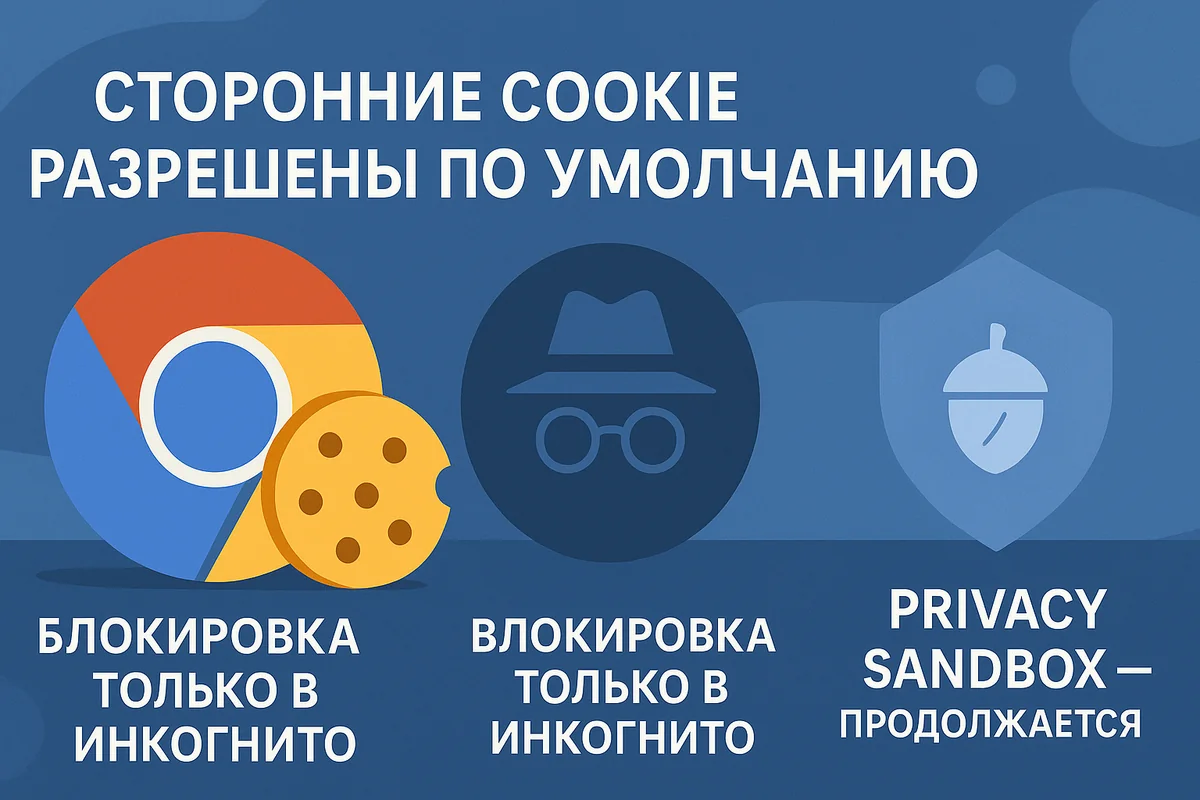 блокировки сторонних Cookie в Chrome