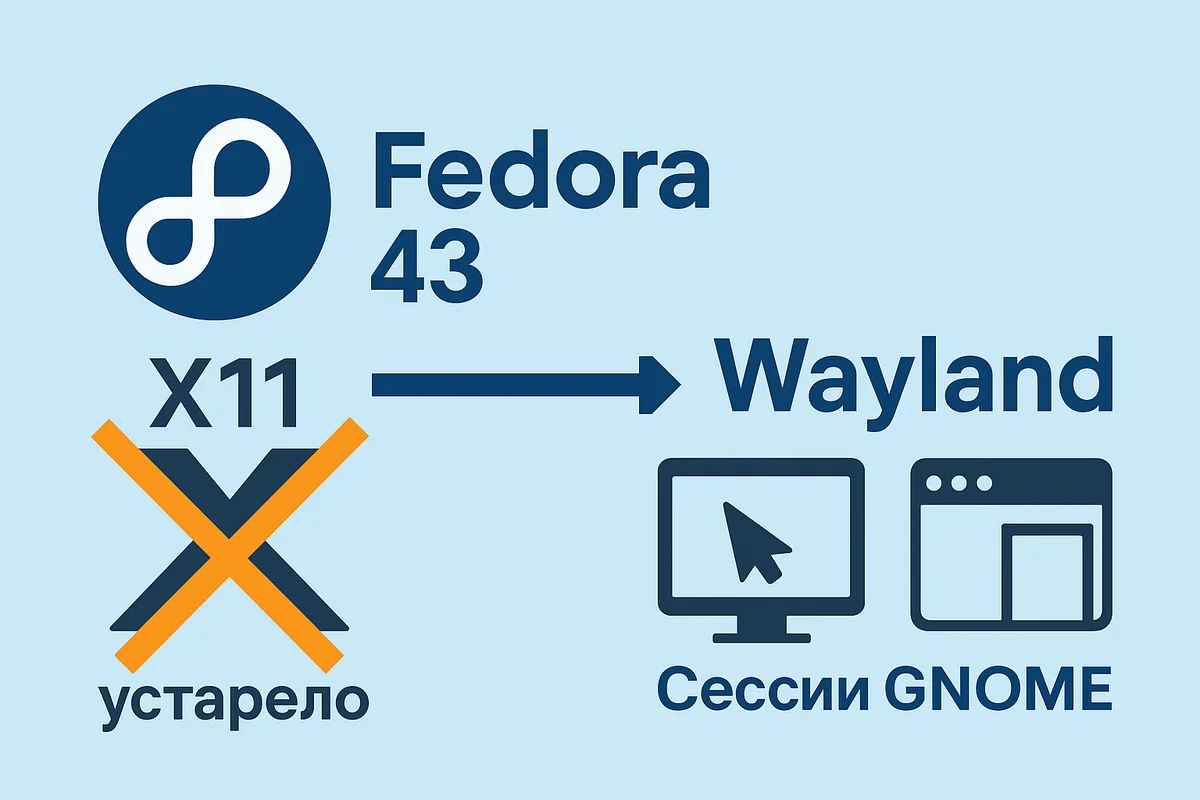 Переход на Wayland: Обзор Fedora 43