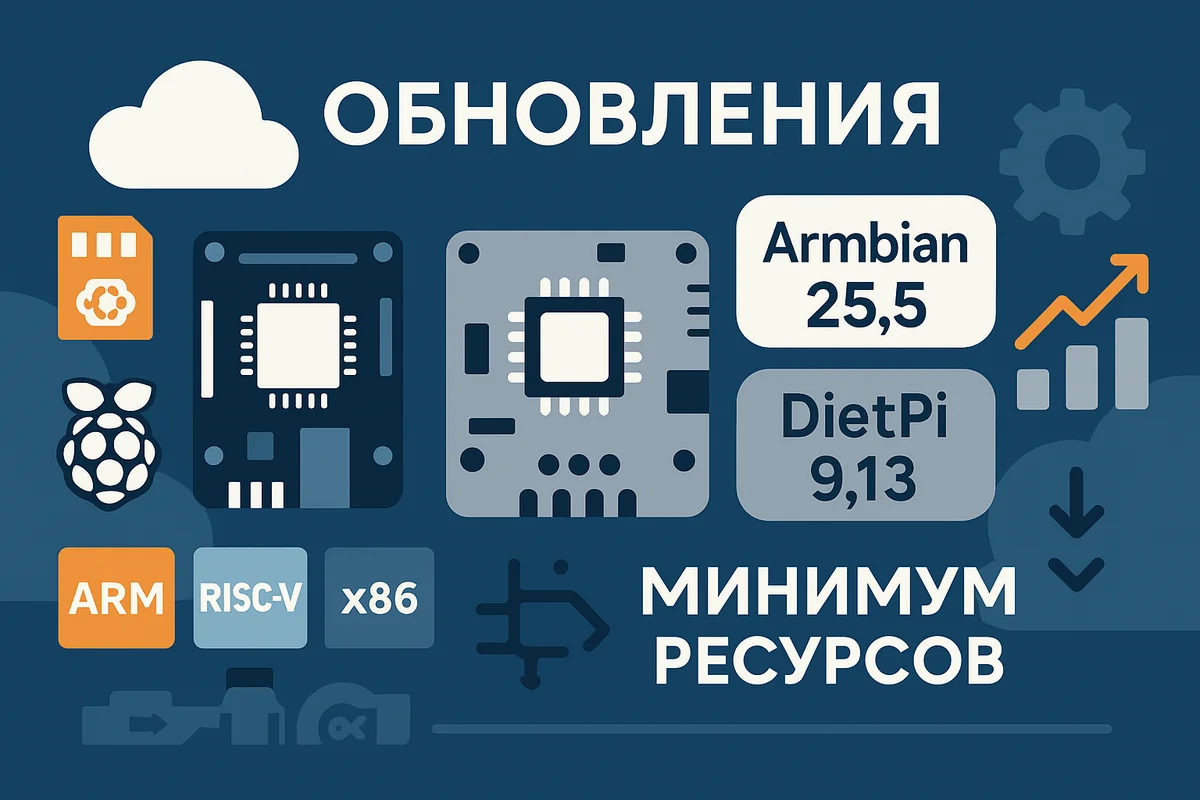 Armbian 25.5 и DietPi 9.13