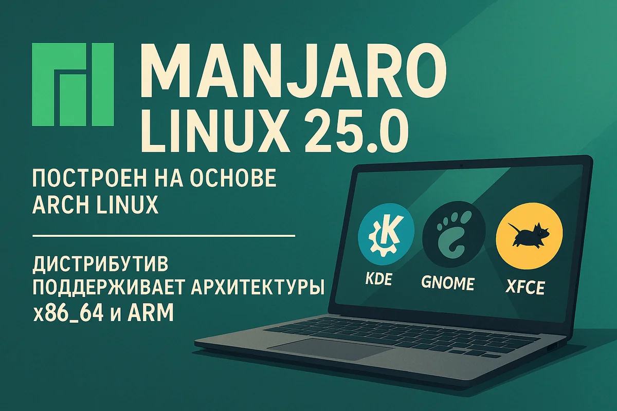 дистрибутив Manjaro Linux 25.0