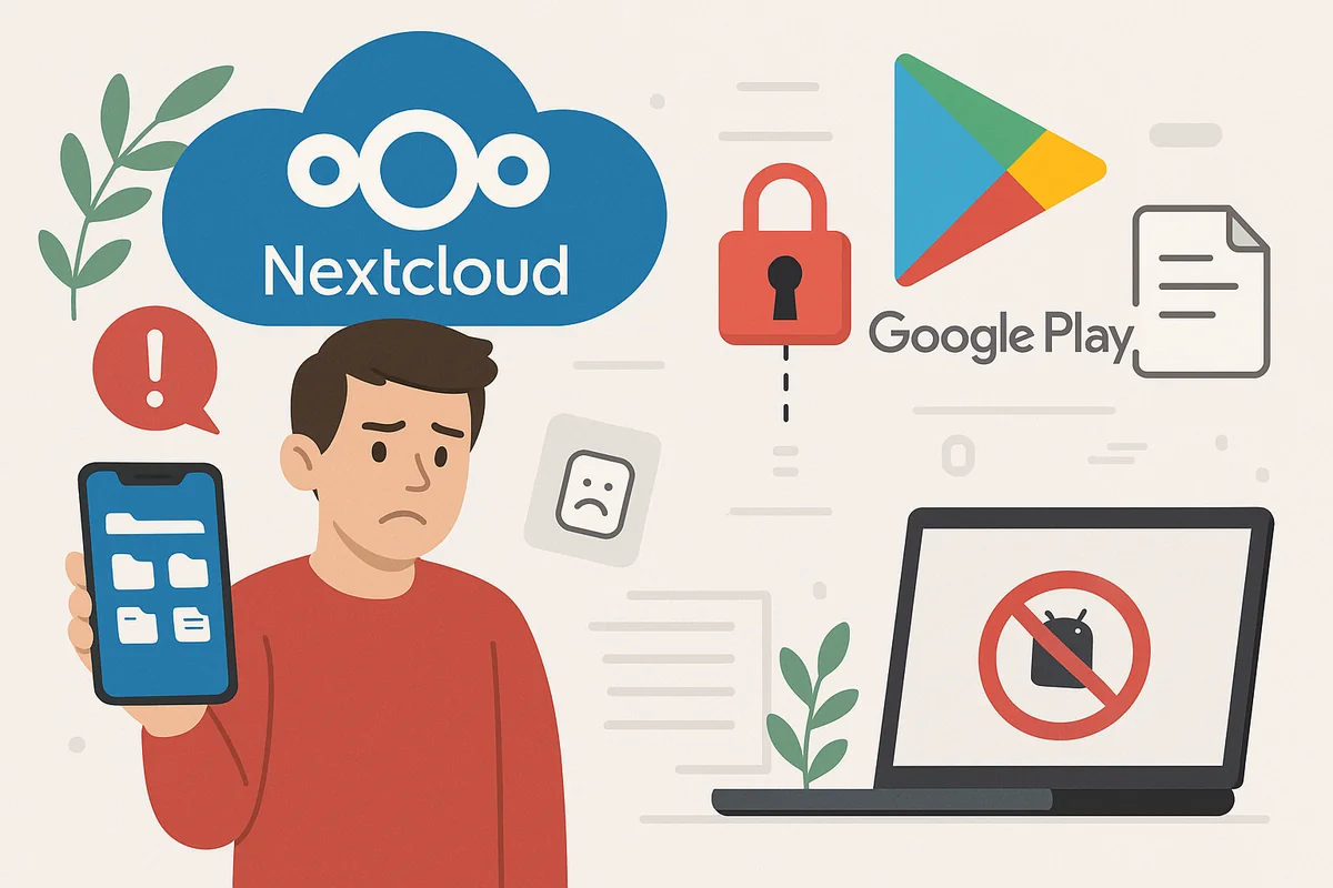 ограничения к Android-приложению Nextcloud